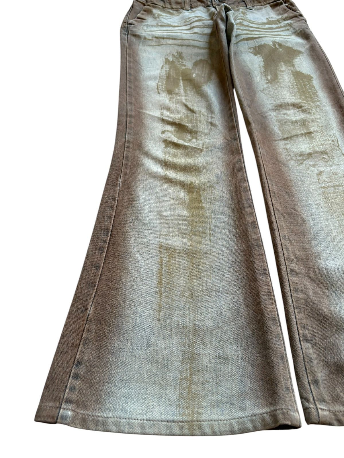 Japanese Brand Vintage Japanese Brand Rusty Mud Wash Bootcut Flare Jeans Size 28" / US 6 / IT 42 - 6 Thumbnail