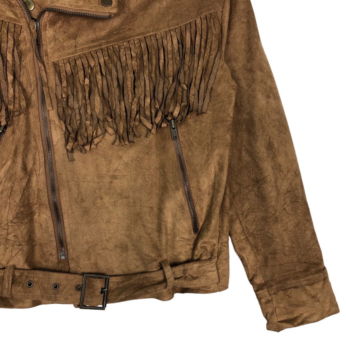 Japanese Brand 🔥Vtg Leather Jacket Biker Wear Bomdage Design Parachute Size US M / EU 48-50 / 2 - 5 Thumbnail
