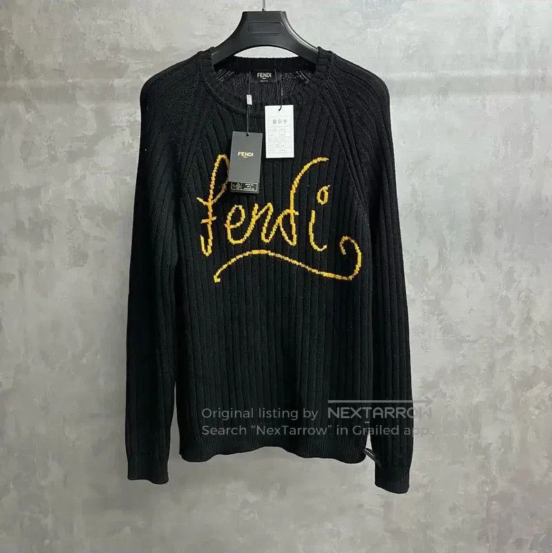 Other Fendi Black Cotton Knit Sweater for Men . Size US L / EU 52-54 / 3 - 1 Thumbnail