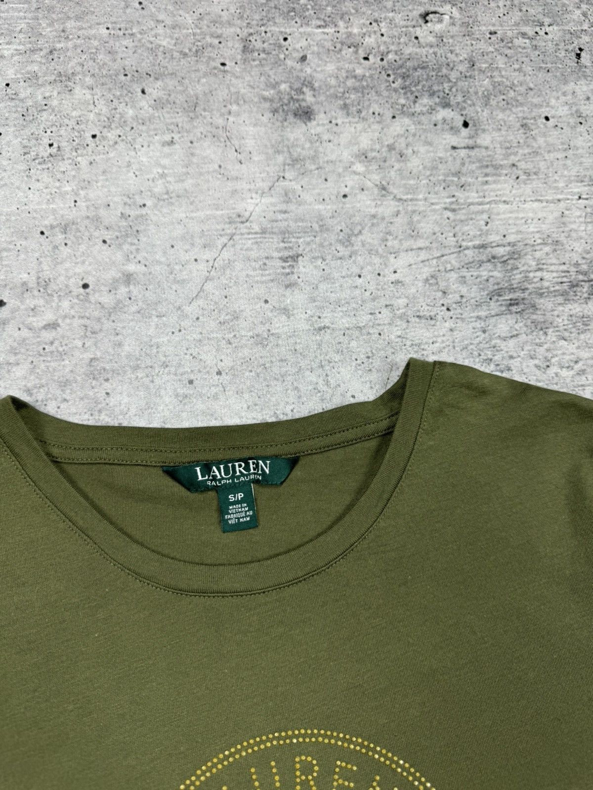 Polo Ralph Lauren × Vintage Vintage Lauren Ralph Lauren Women Big Logo Casual T-Shirt Size S / US 4 / IT 40 - 9 Thumbnail