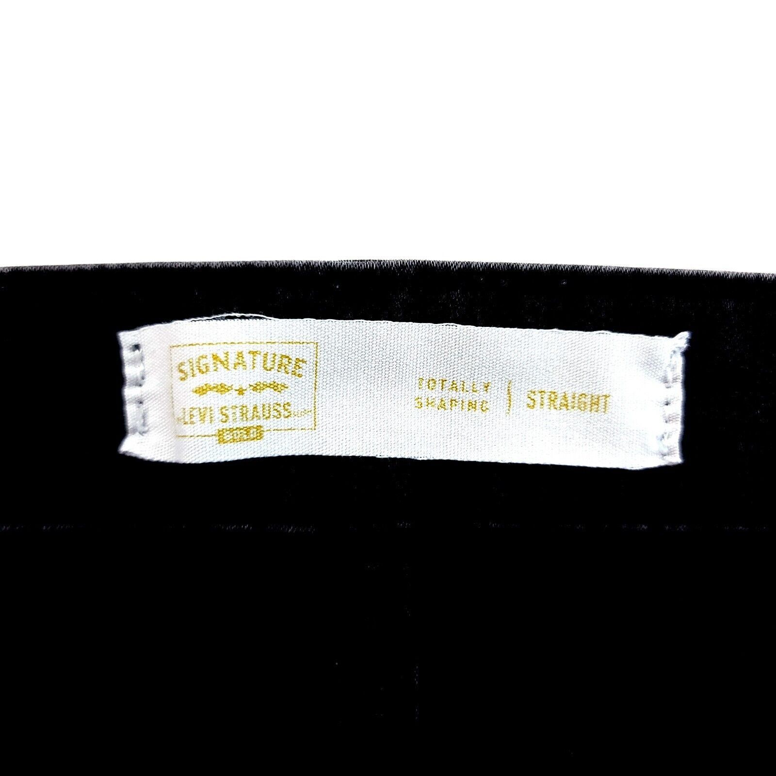 Levi's Levi's Signature Totally Shaping Straight Denim Black Jeans Size 36" / US 14 / IT 50 - 5 Thumbnail