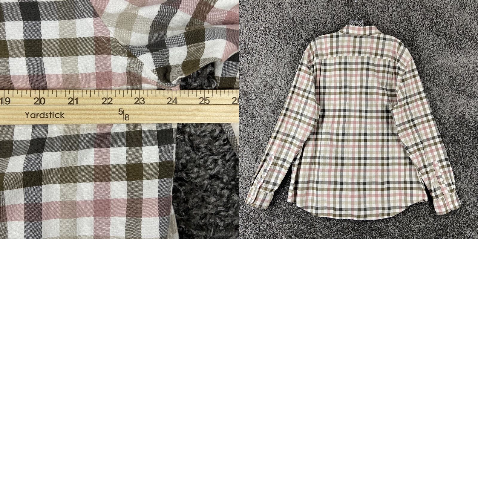 American Eagle Outfitters American Eagle Classic Fit Pink Gray Checker Button Up Long Sleeve Men’s XL Shirt Men XL Multicolor Checker Size US XL / EU 56 / 4 - 8 Thumbnail