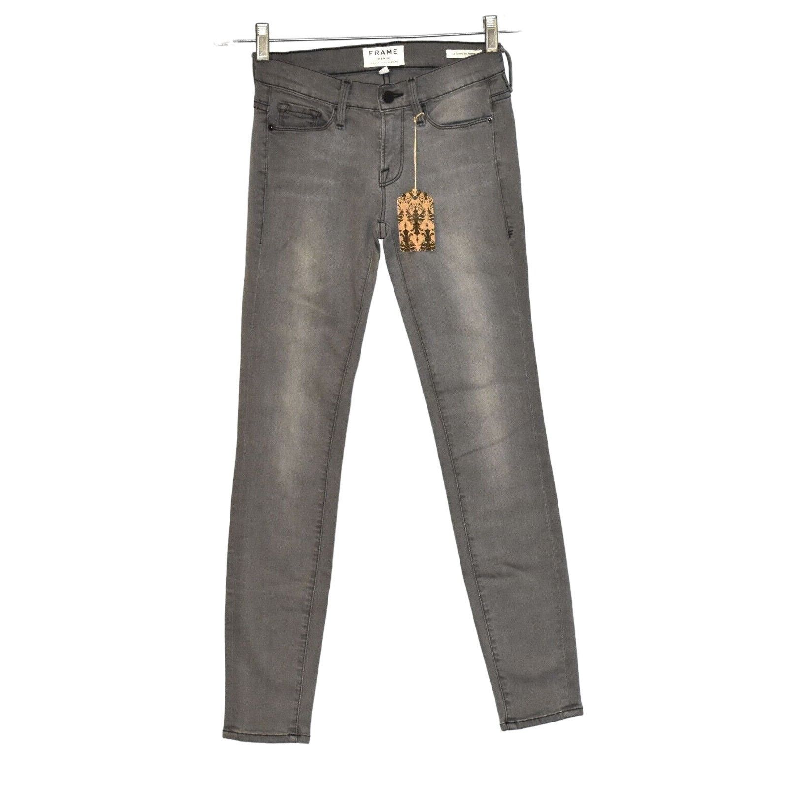 Frame A6 NWT FRAME DENIM Gray High Rise Skinny Jeans Size 24 $198 Size 24" / US 00 / IT 34 - 2 Thumbnail