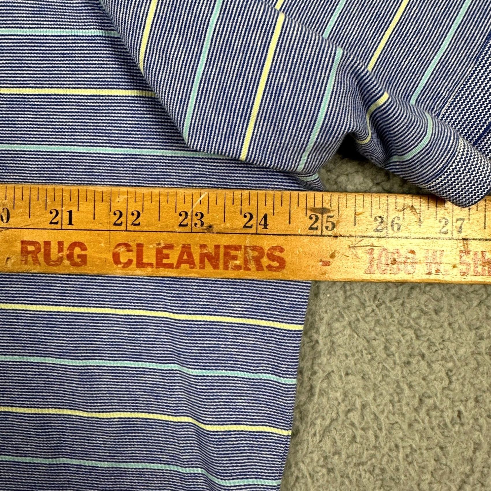 Vintage B. Draddy USA Polo Shirt Golf XL Blue Striped Rugby Logo Shirt Men XS? Wait, proceed. Size US XL / EU 56 / 4 - 7 Thumbnail