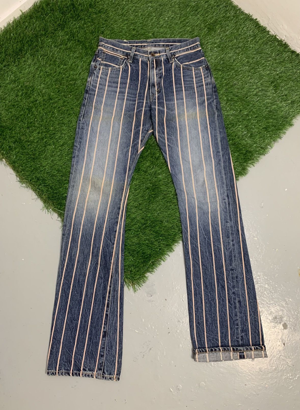 Edwin × Japanese Brand × Vintage Vintage Edwin Selvedge 13oz Grand Blue denim Size US 29 - 1 Thumbnail