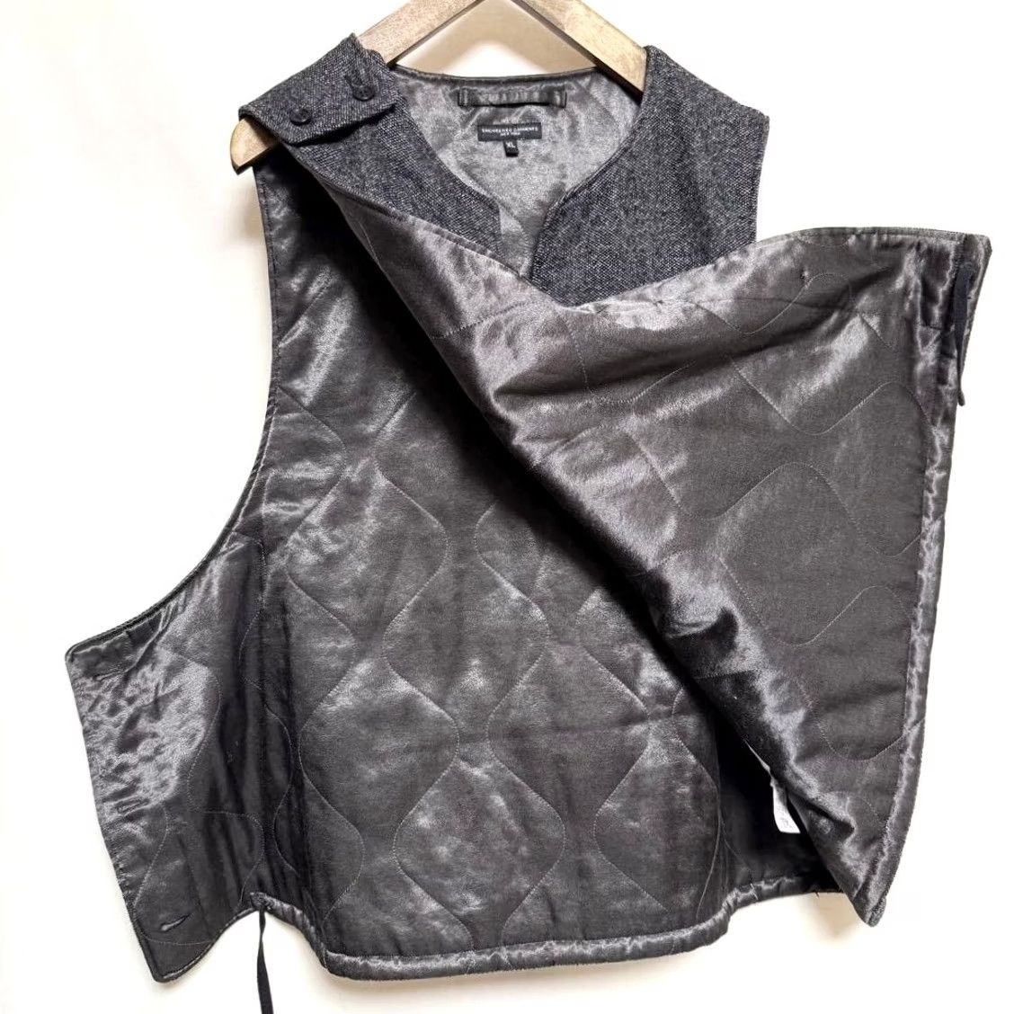 Engineered Garments Engineered Garments Vest Cover Gray Wool Front Pocket Size XL Pre-owned Size US XL / EU 56 / 4 - 7 Thumbnail