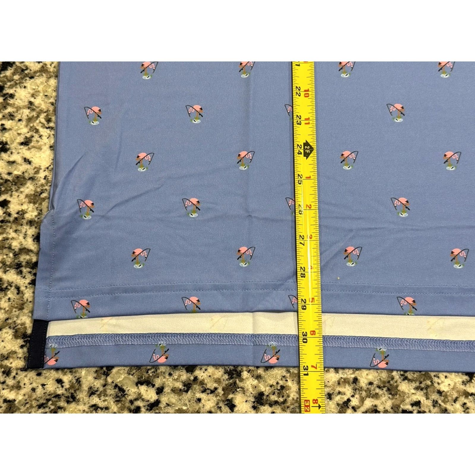 Ralph Lauren VINTAGE NWT RLX Ralph Lauren Fishing Flamingo Golf Polo Shirt Blue Sz L Retail 8.50 Size US L / EU 52-54 / 3 - 5 Thumbnail