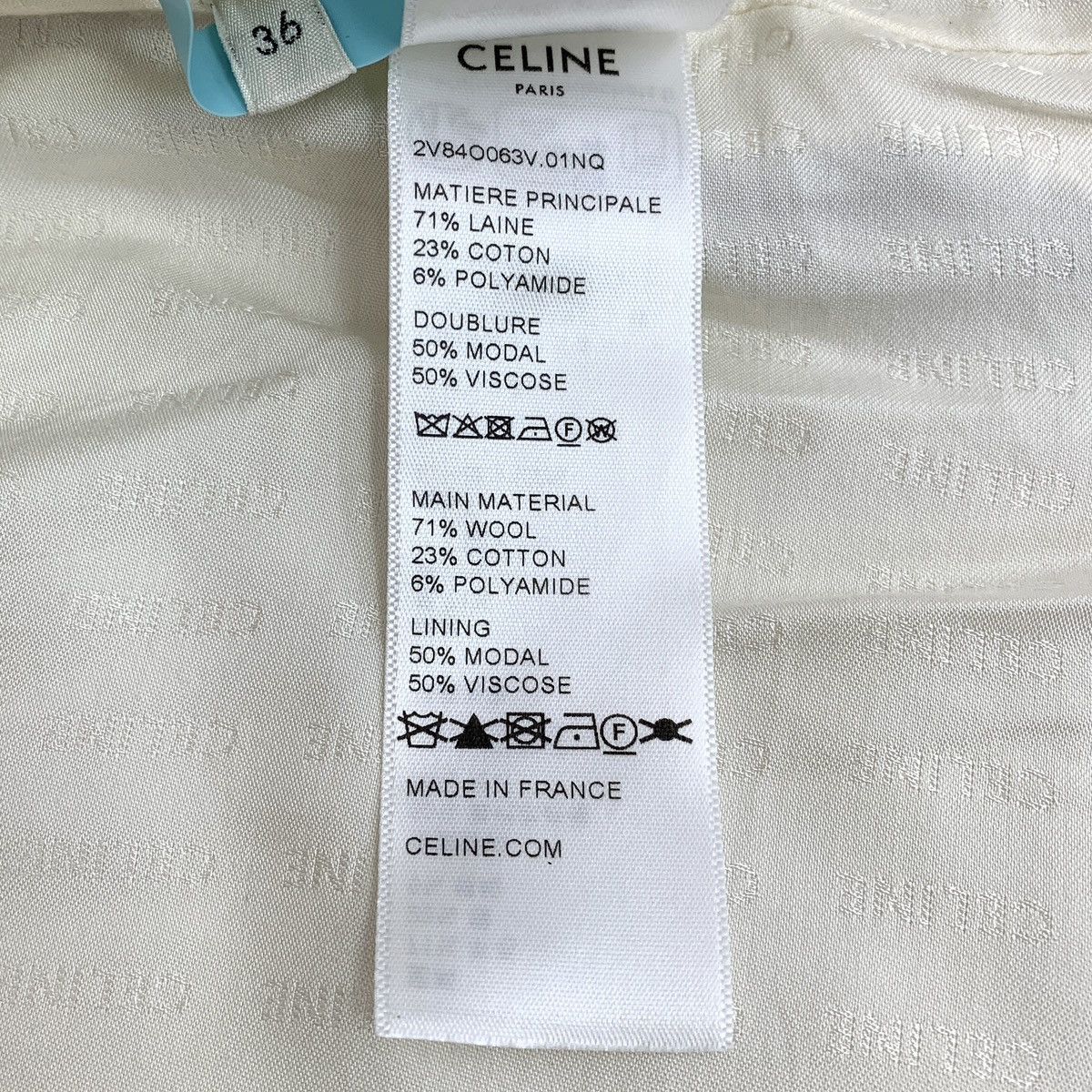 Celine Celine Striped Single Breasted Short Sleeve Jacket Size XS / US 0-2 / IT 36-38 - 8 Thumbnail