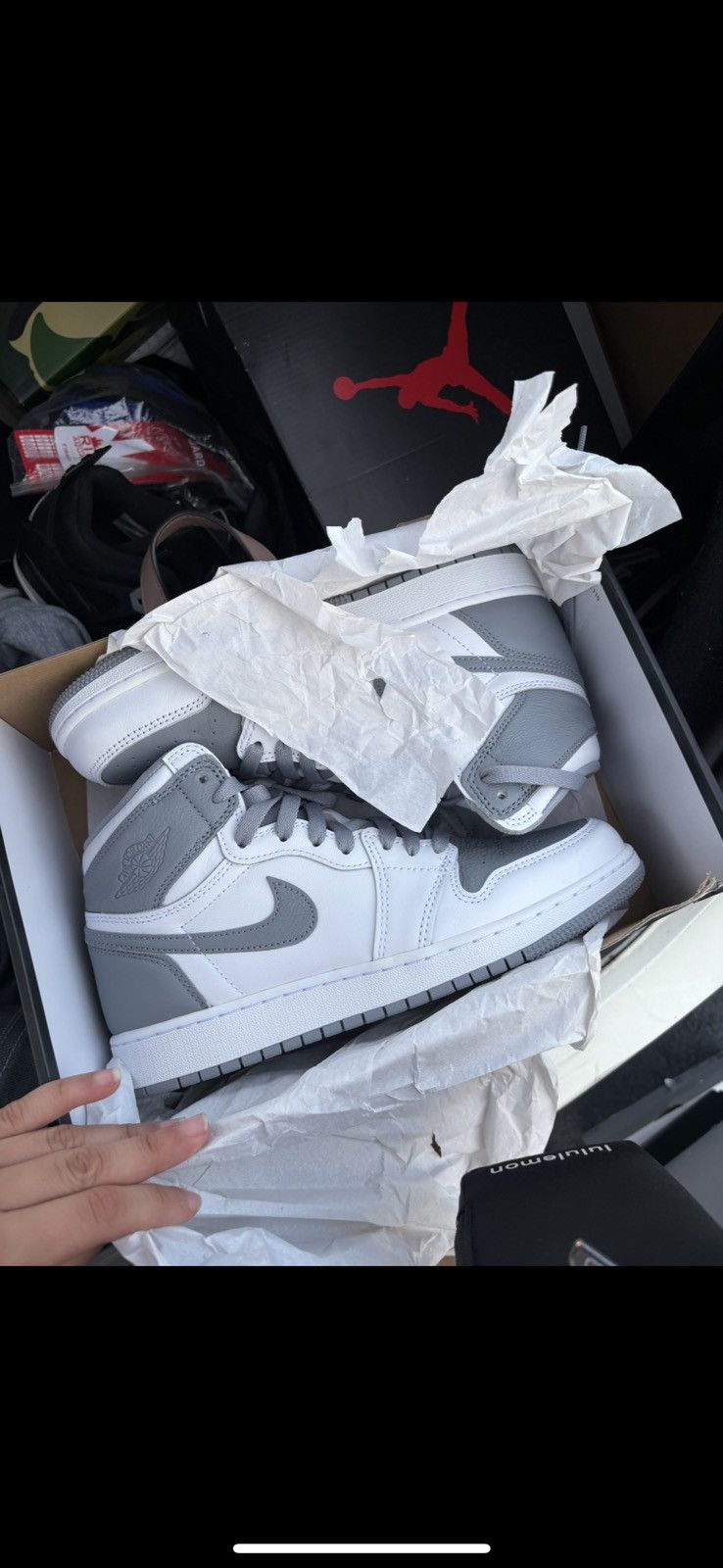 Jordan Brand Jordan 1 mid “ stealth” Size US 7 / EU 40 - 1 Thumbnail