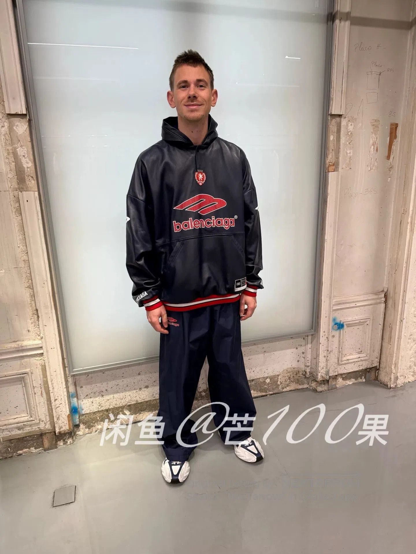 Balenciaga Balenciaga 26 Football Series Hooded Lambskin Jacket. Size US M / EU 48-50 / 2 - 6 Thumbnail