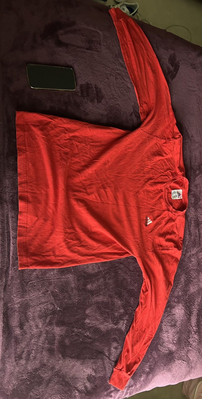 Adidas Vintage 90s Adidas Long Sleeve T-Shirt Sz M Made in Mexico Size US M / EU 48-50 / 2 - 3 Thumbnail