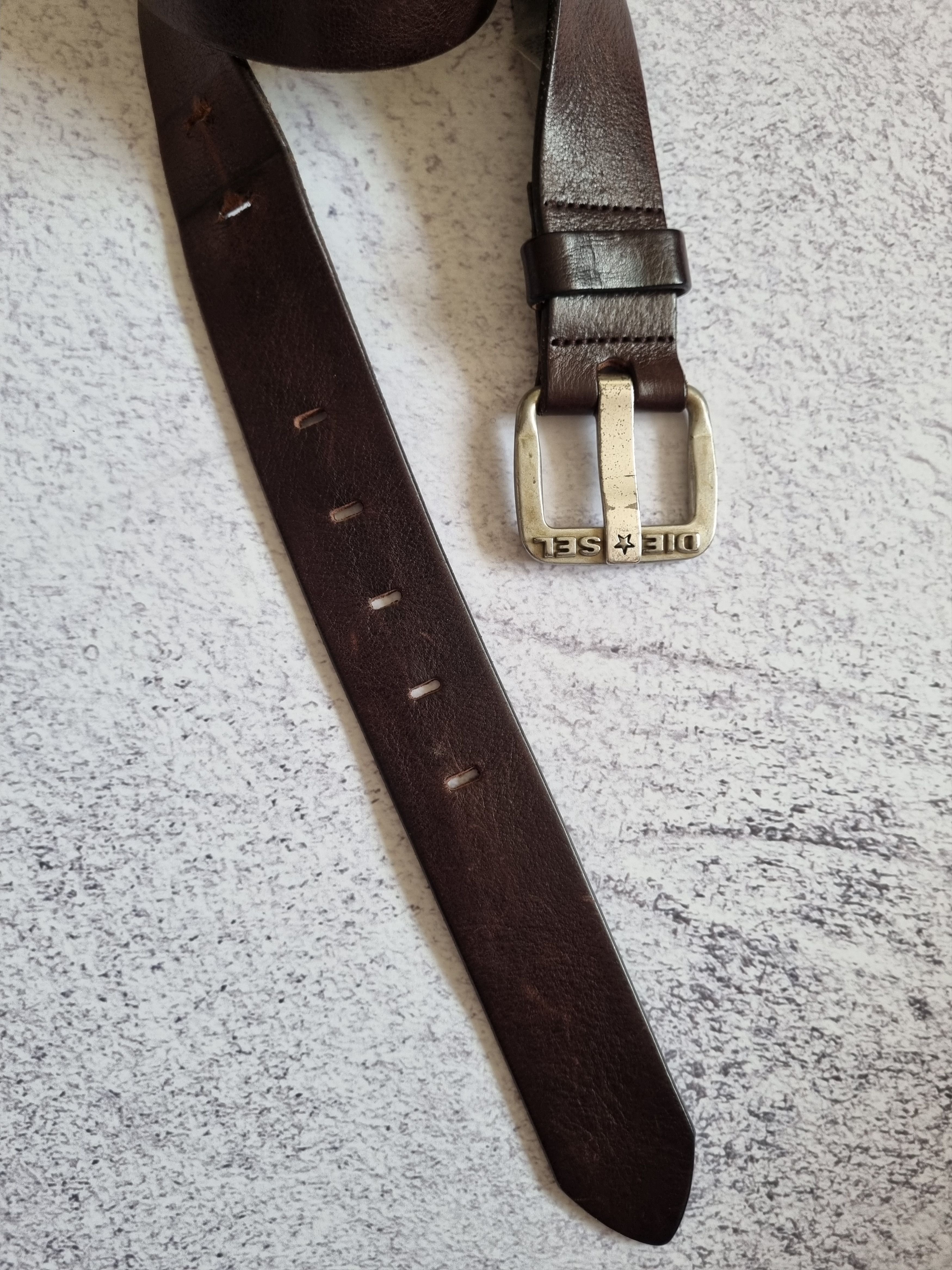 Diesel Vintage Diesel Genuine Leather Belt Avant Garde Size ONE SIZE - 4 Thumbnail