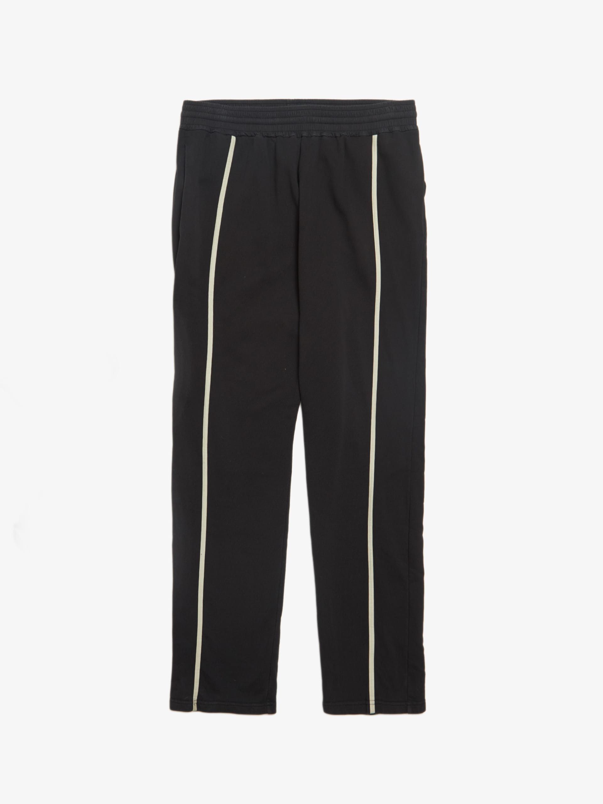 image of Damir Doma Black White Stripes Cotton Pants, Men's (Size 36)