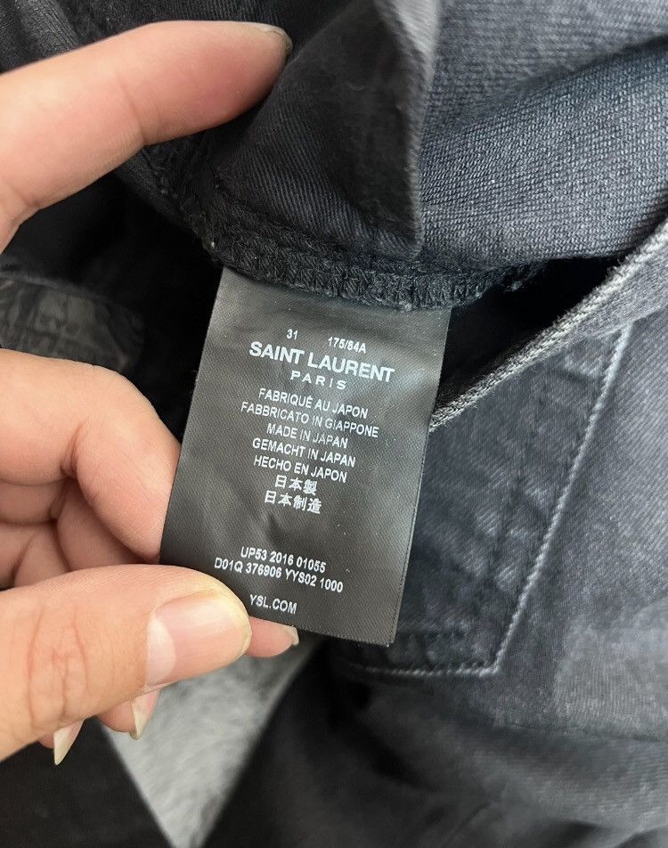 Saint Laurent Paris × Yves Saint Laurent Saint laurent slp 16aw black basic jeans Size US 31 - 4 Thumbnail