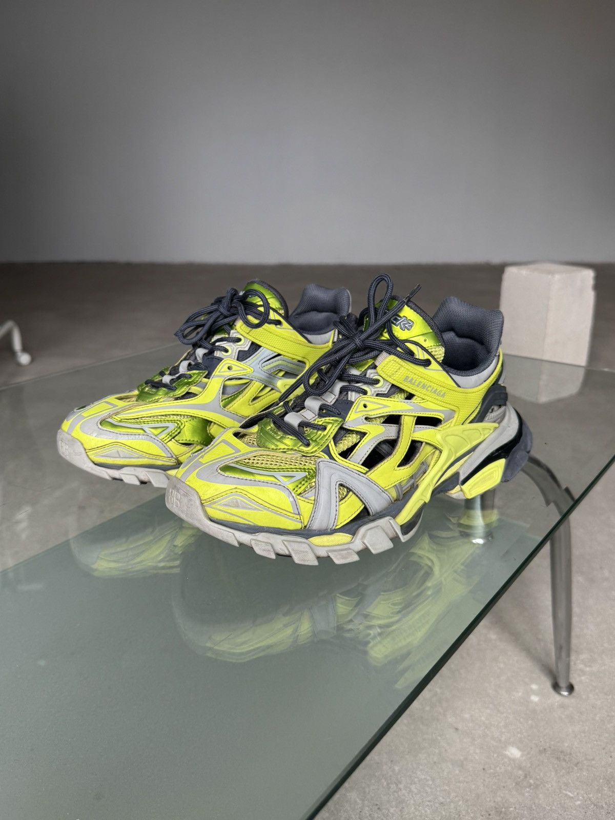 Balenciaga Balenciaga Track 2.0 Sneakers Green Grey Size US 8.5 / EU 41-42 - 2 Thumbnail