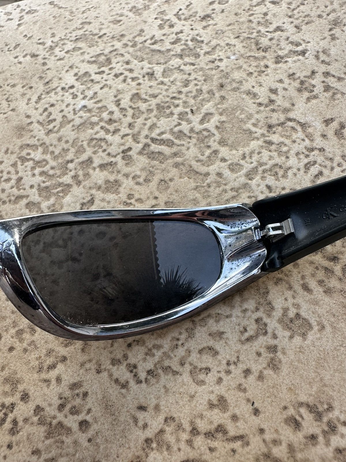Calvin Klein × Vintage Calvin Klein Vintage Sunglasses cK3001 Silver Size ONE SIZE - 6 Thumbnail