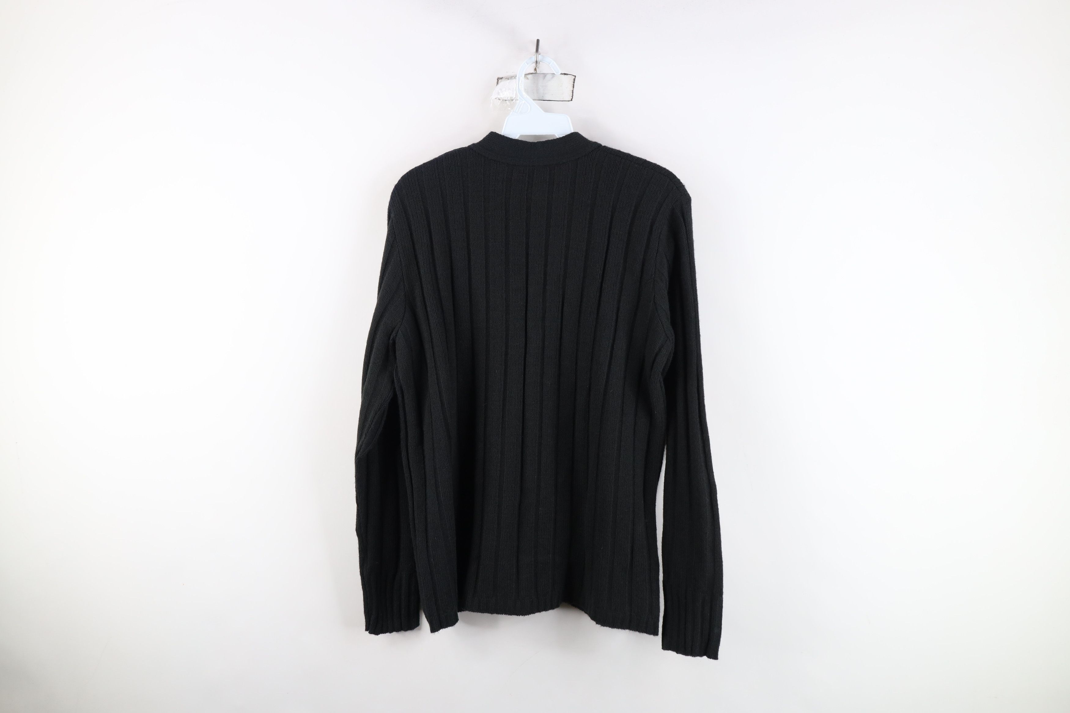 Vintage Vintage 60s 70s Streetwear Ribbed Knit Cardigan Sweater USA Size M / US 6-8 / IT 42-44 - 8 Thumbnail