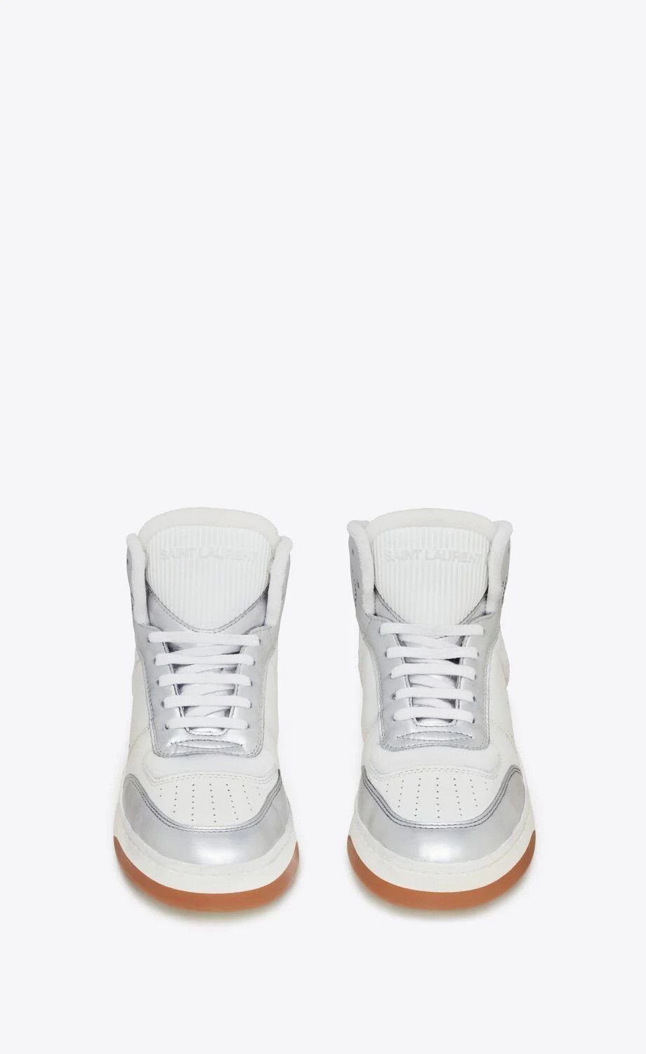 Saint Laurent Paris o1bcso1str0724 Mid-Top Sneaker in White Size US 9 / EU 42 - 4 Thumbnail