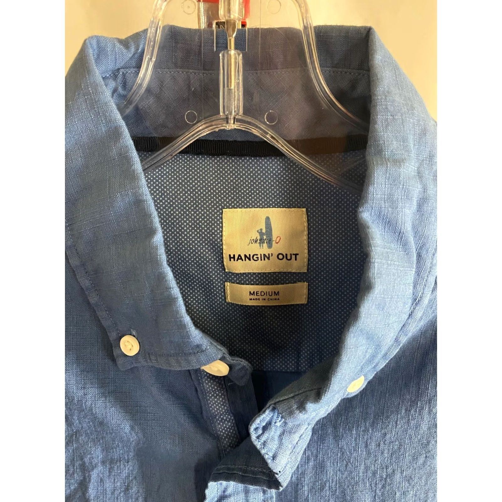johnnie-O Johnnie O Blue Hanging Out LONG SLEEVE SHIRT M 15.5 x 34/35 Button-Up Mens Size US M / EU 48-50 / 2 - 6 Thumbnail
