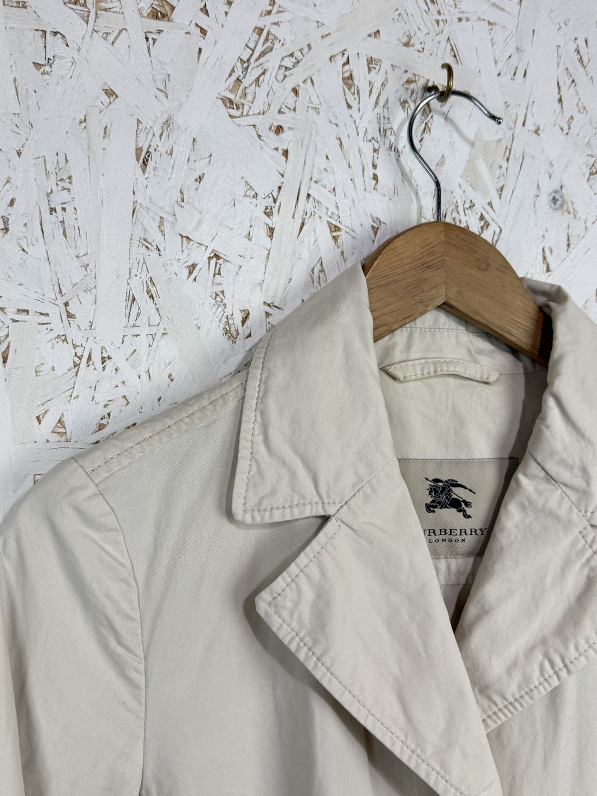 Burberry Burberry London Lightweight Cotton Coat Belted Jacket Beige Size S / US 4 / IT 40 - 6 Thumbnail