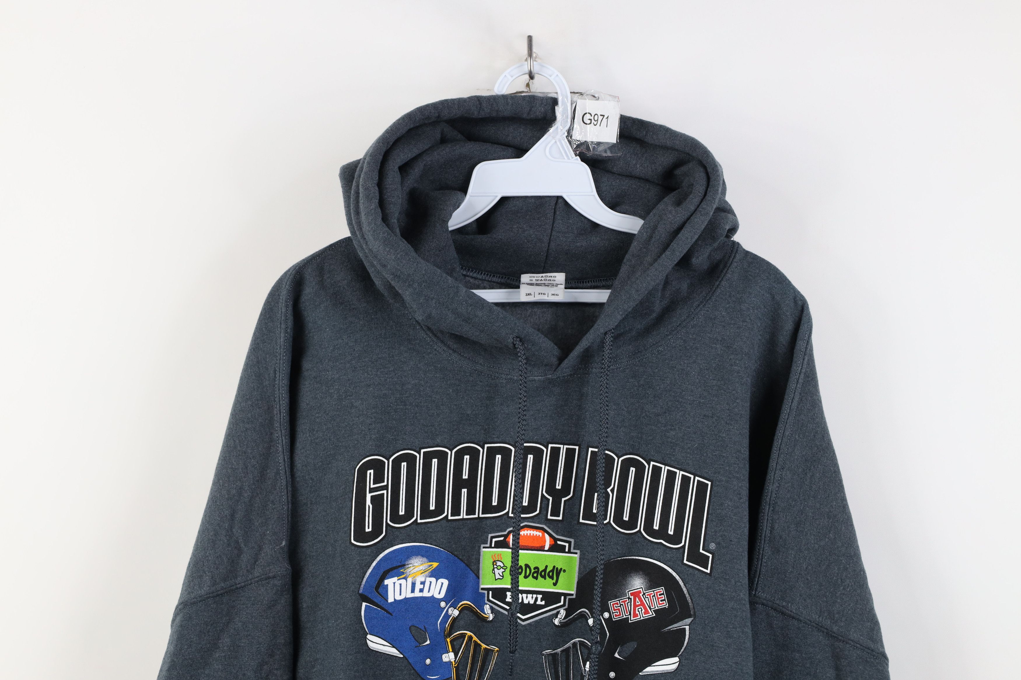 Gildan 2015 Godaddy Bowl University of Toledo Arkansas State Hoodie Size US XXL / EU 58 / 5 - 2 Thumbnail