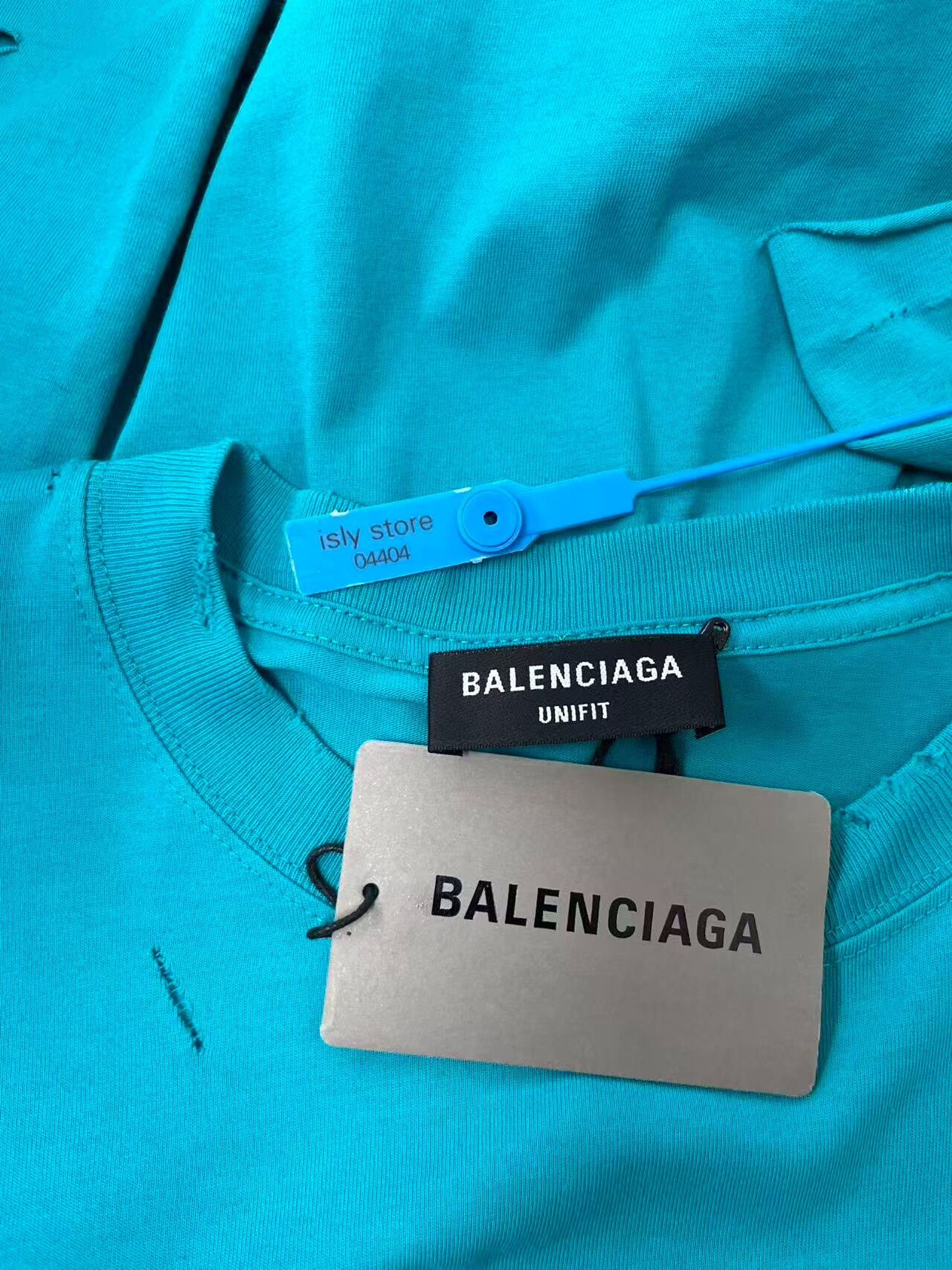 Balenciaga Balenciaga Mosaic Logo Distressed Short Sleeve T-Shirt Size US S / EU 44-46 / 1 - 5 Thumbnail