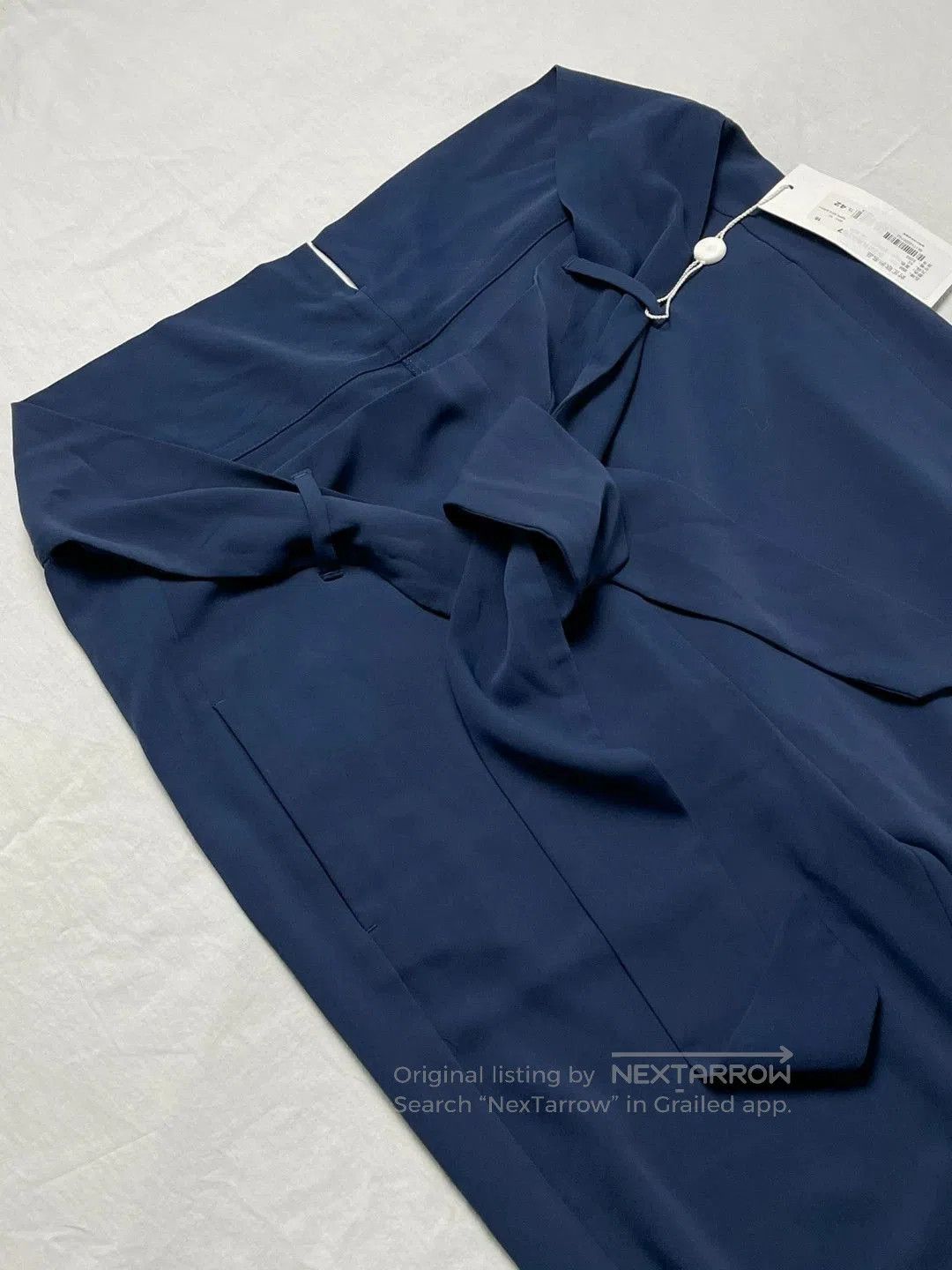 Maison Martin Margiela Belted Navy Trousers.