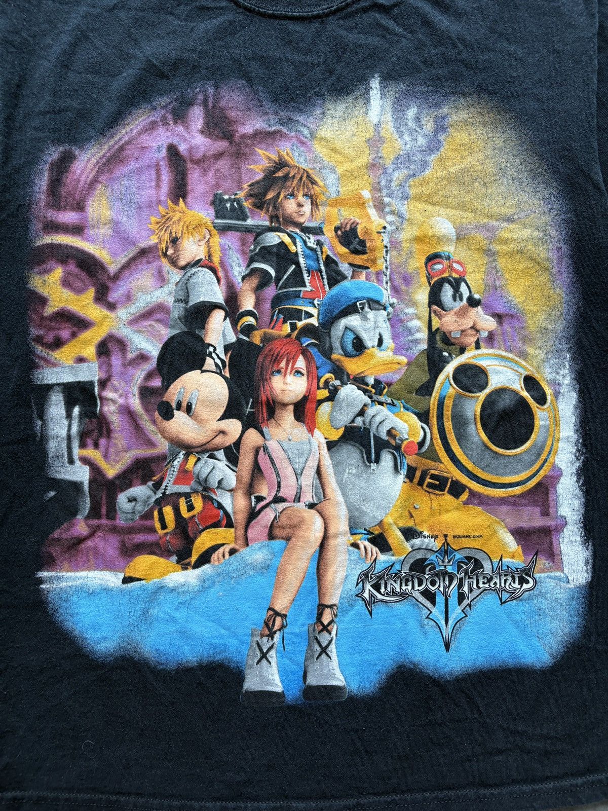 Vintage Vintage Y2K Kingdom Hearts Graphic Tee Size US M / EU 48-50 / 2 - 2 Thumbnail
