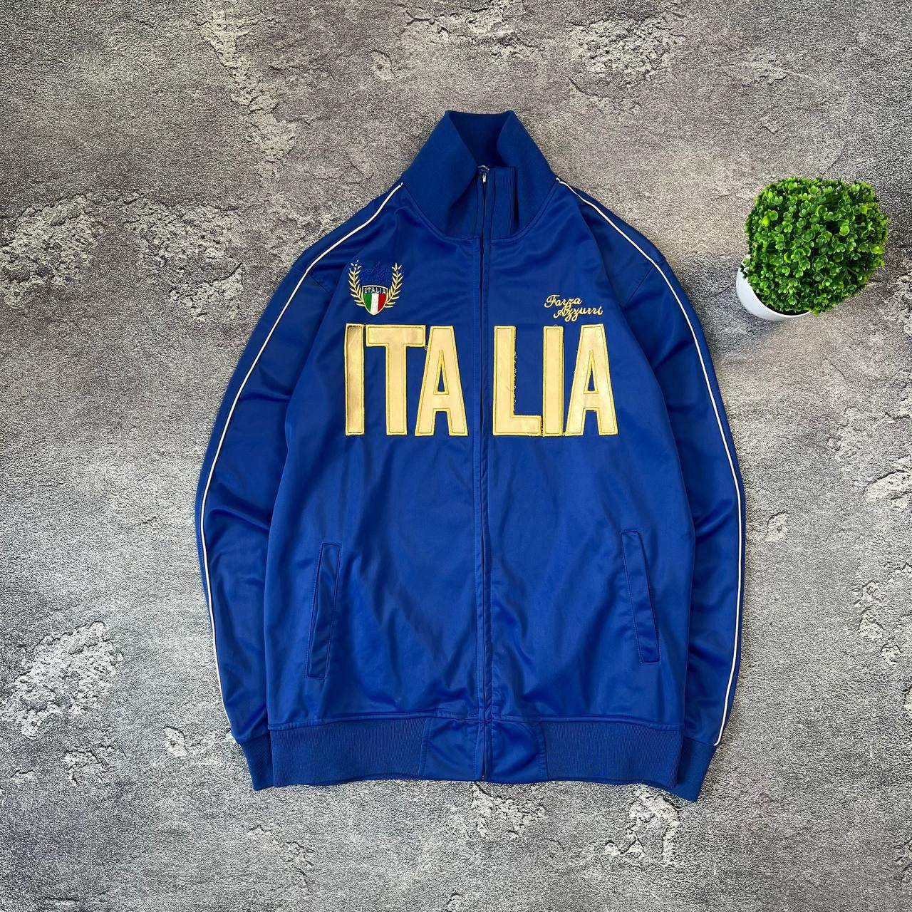 Other Y2K Rare 🇮🇹 Italia Team big center logo Soccer Zip Size US XL / EU 56 / 4 - 1 Thumbnail