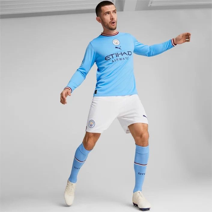 Puma Manchester City 2022-2023 Soccer Shorts Football Jersey Size US 33 - 2 Thumbnail