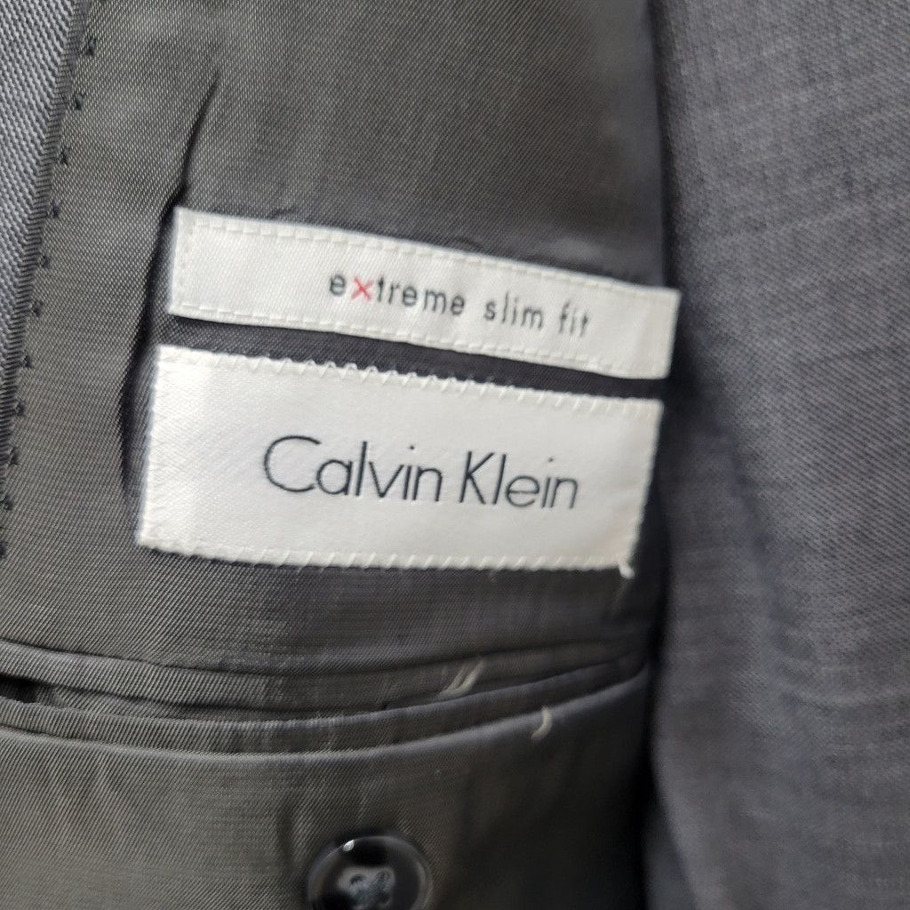 Calvin Klein Calvin Klein 2-Button Side-Vent Wool Suit 42L Pants 36/32 Size 42L - 10 Thumbnail