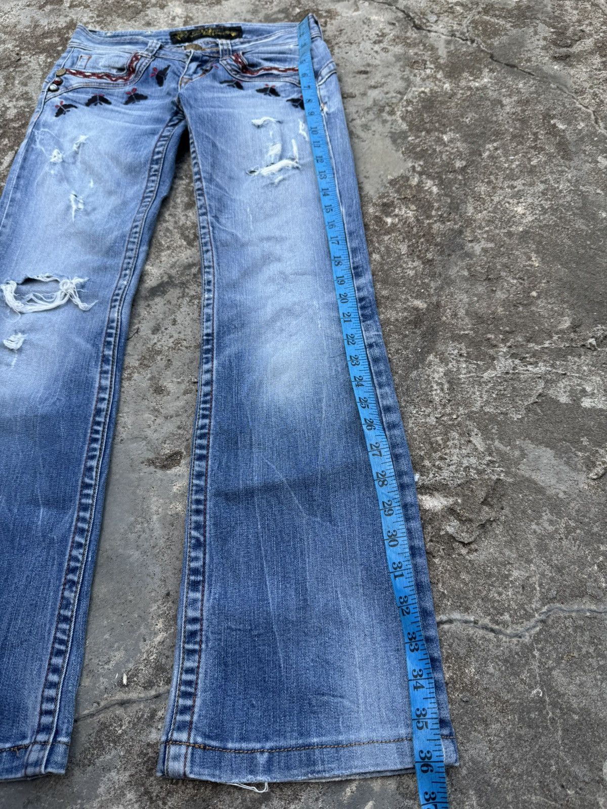 Tornado Mart Flare jeans vkei redpepper gothic Size 24" / US 00 / IT 34 - 5 Thumbnail