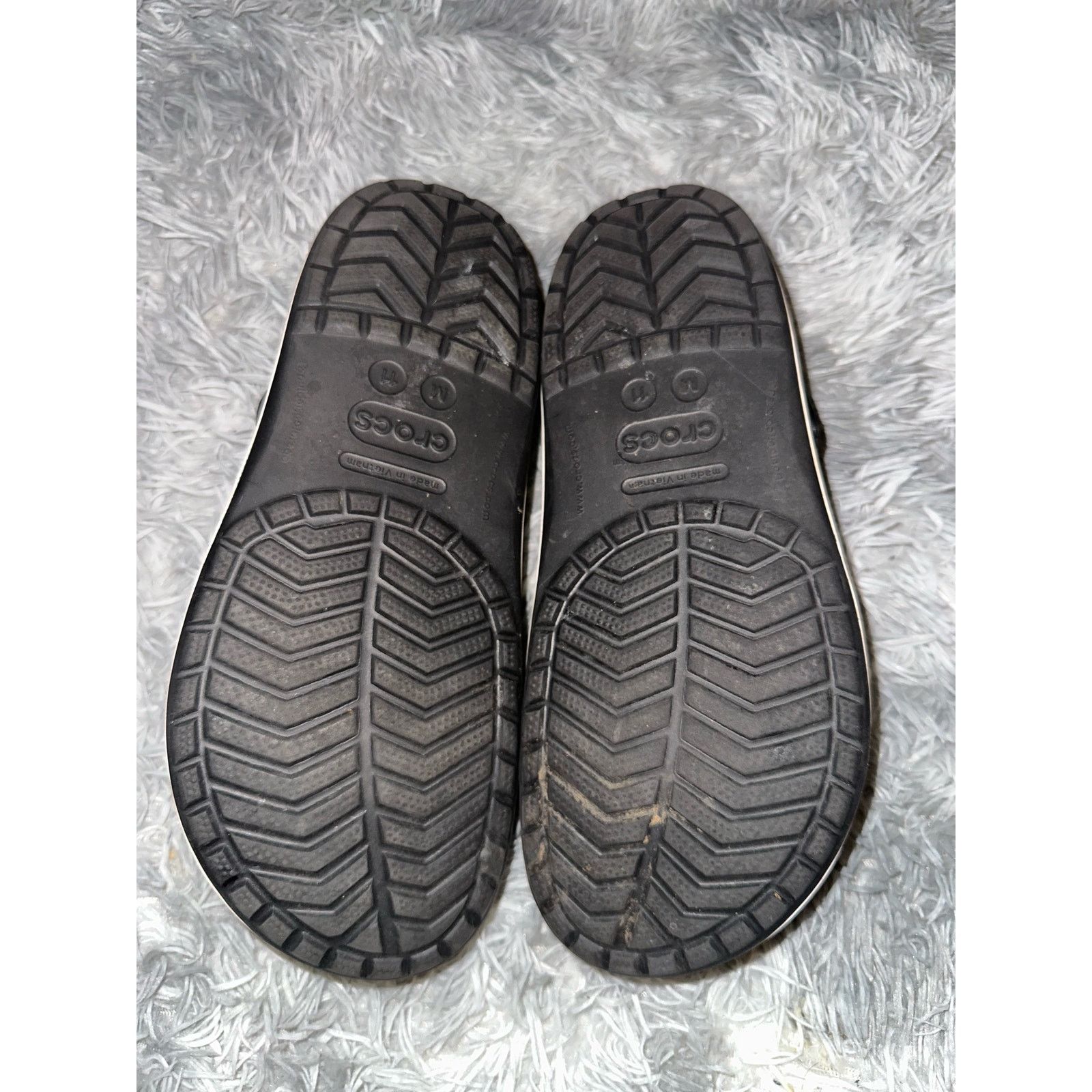 Crocs Crocs Crocband Clog - Black/White Mens Size 11 Size US 11 / EU 44 - 5 Thumbnail
