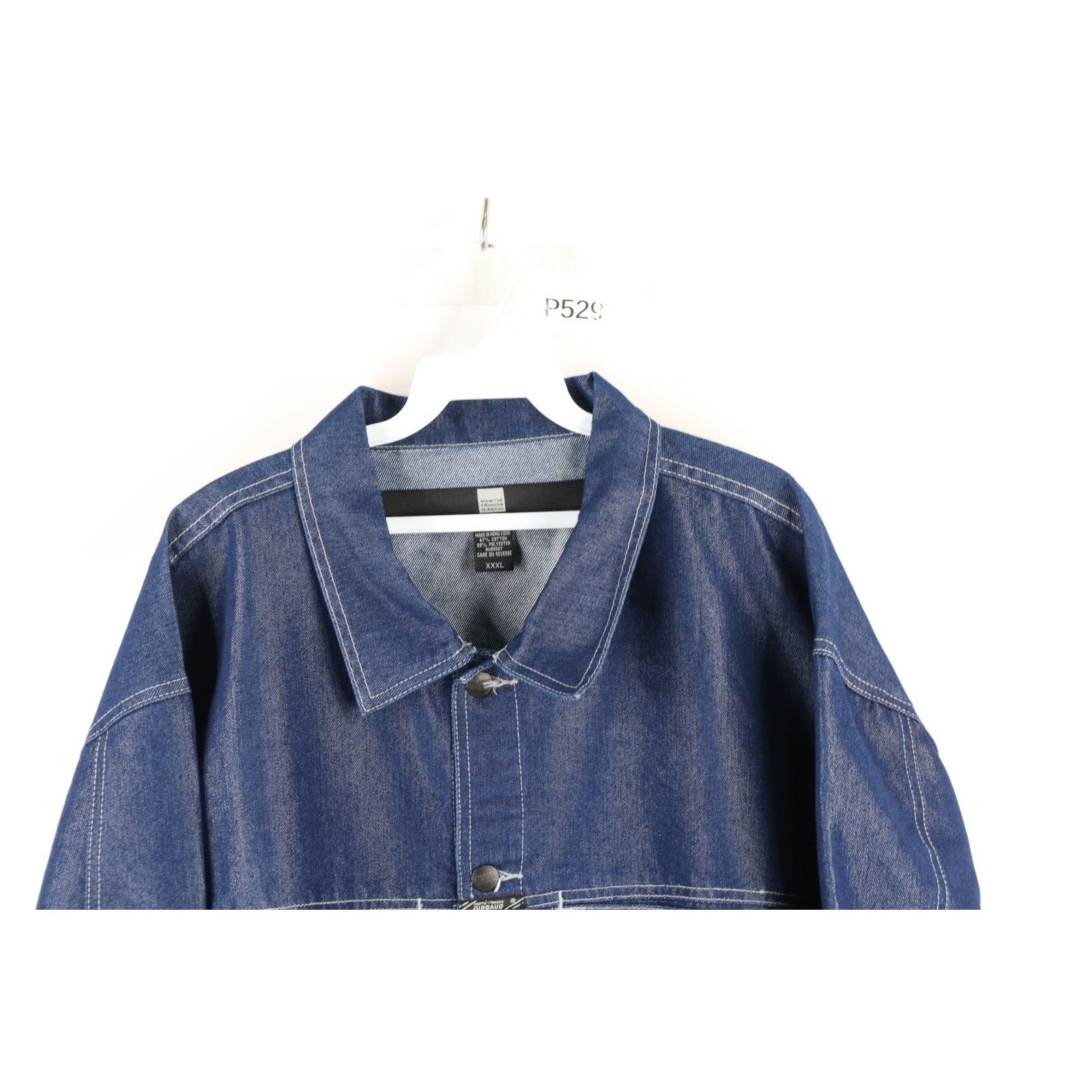 Marithe + Francois Girbaud × Vintage NOS Vintage 90s Marithe Francois Girbaud Denim Jacket 3XL Size US XXL / EU 58 / 5 - 2 Thumbnail