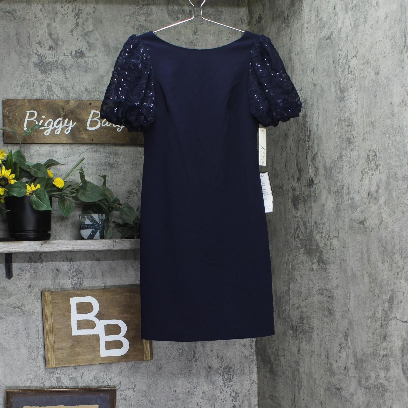 Other Nwt Eliza J Boat-neck Sheath Dress Ej4m3056 Navy Blue 2 Size XS / US 0-2 / IT 36-38 - 1 Thumbnail