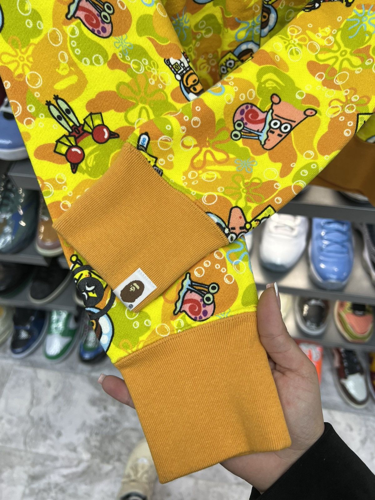 Bape Bape spongbob shark fullzip hoodie Size US S / EU 44-46 / 1 - 5 Thumbnail