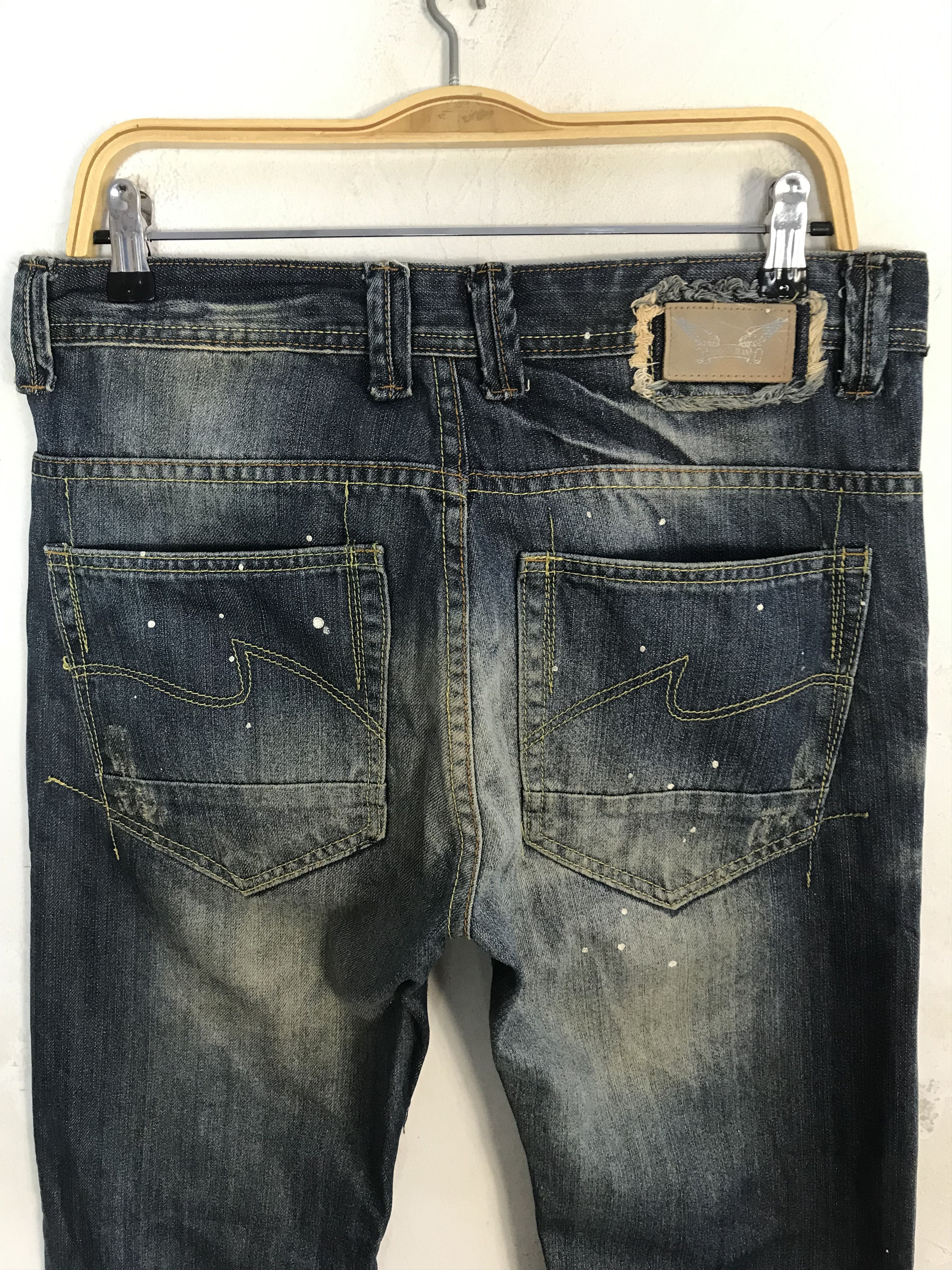 Robins Jeans Distressed Styled Japanese Robins Jeans Straight Cut Size US 32 / EU 48 - 6 Thumbnail