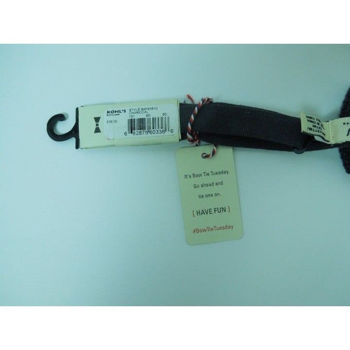 Other Bow Tie Tuesday Charcoal Men's Bow Tie Size ONE SIZE - 3 Thumbnail