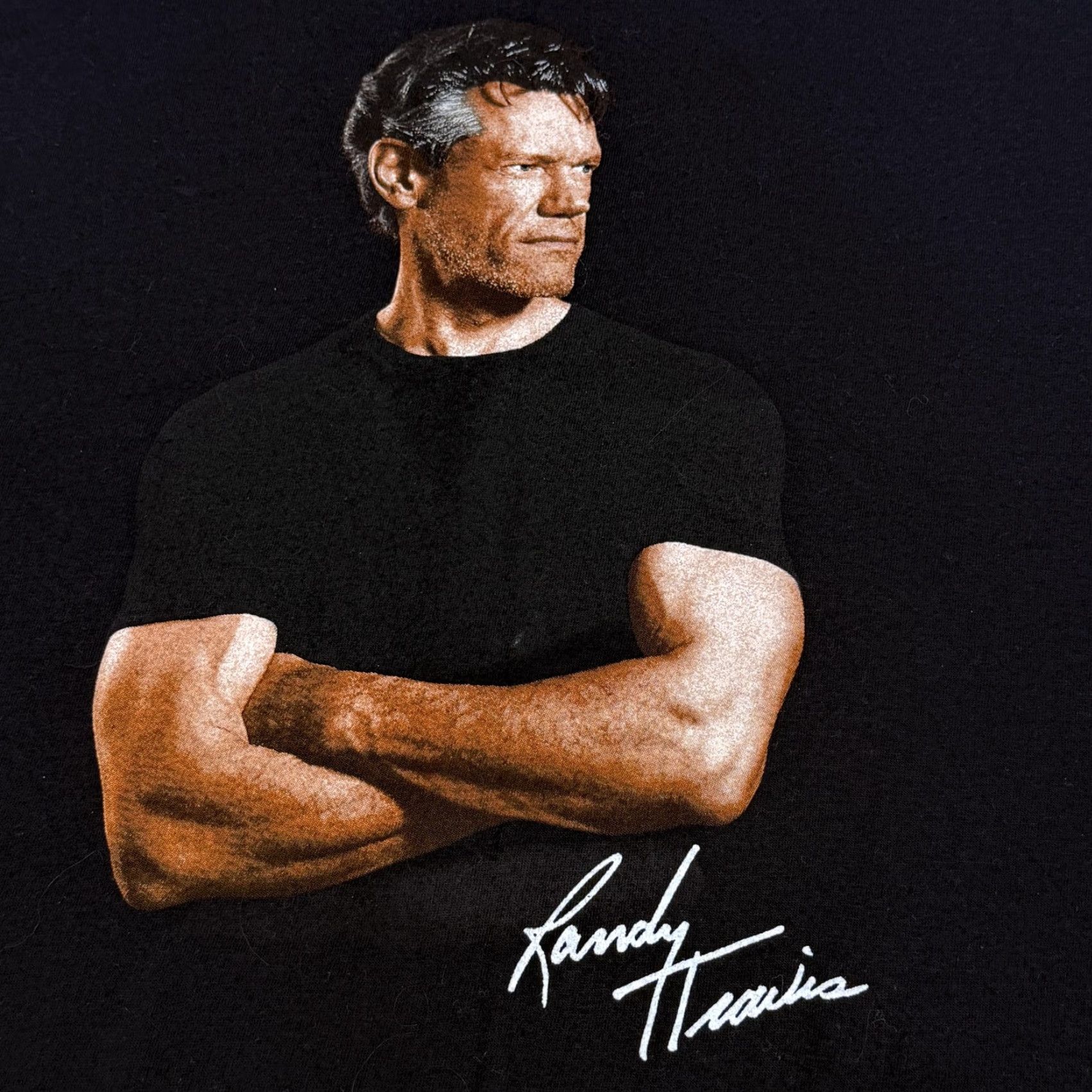 Vintage VINTAGE Randy Travis Shirt Mens 2XL Black 2005 Passing Through Tour 2000s Size US XXL / EU 58 / 5 - 4 Thumbnail