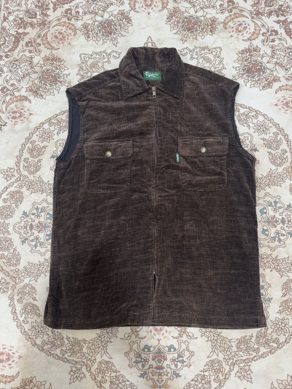 Vintage Vintage Carlsberg Copenhagen Corduroy Sleeveless Size US M / EU 48-50 / 2 - 1 Thumbnail