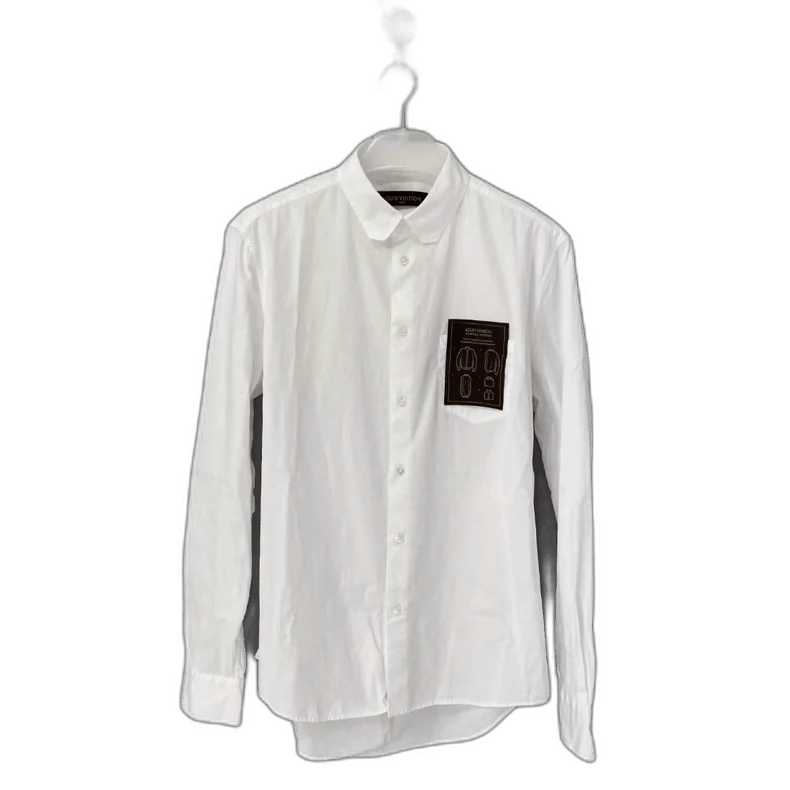 Louis Vuitton Louis Vuitton White Pocket Shirt XL Size-yf Size US XL / EU 56 / 4 - 1 Thumbnail