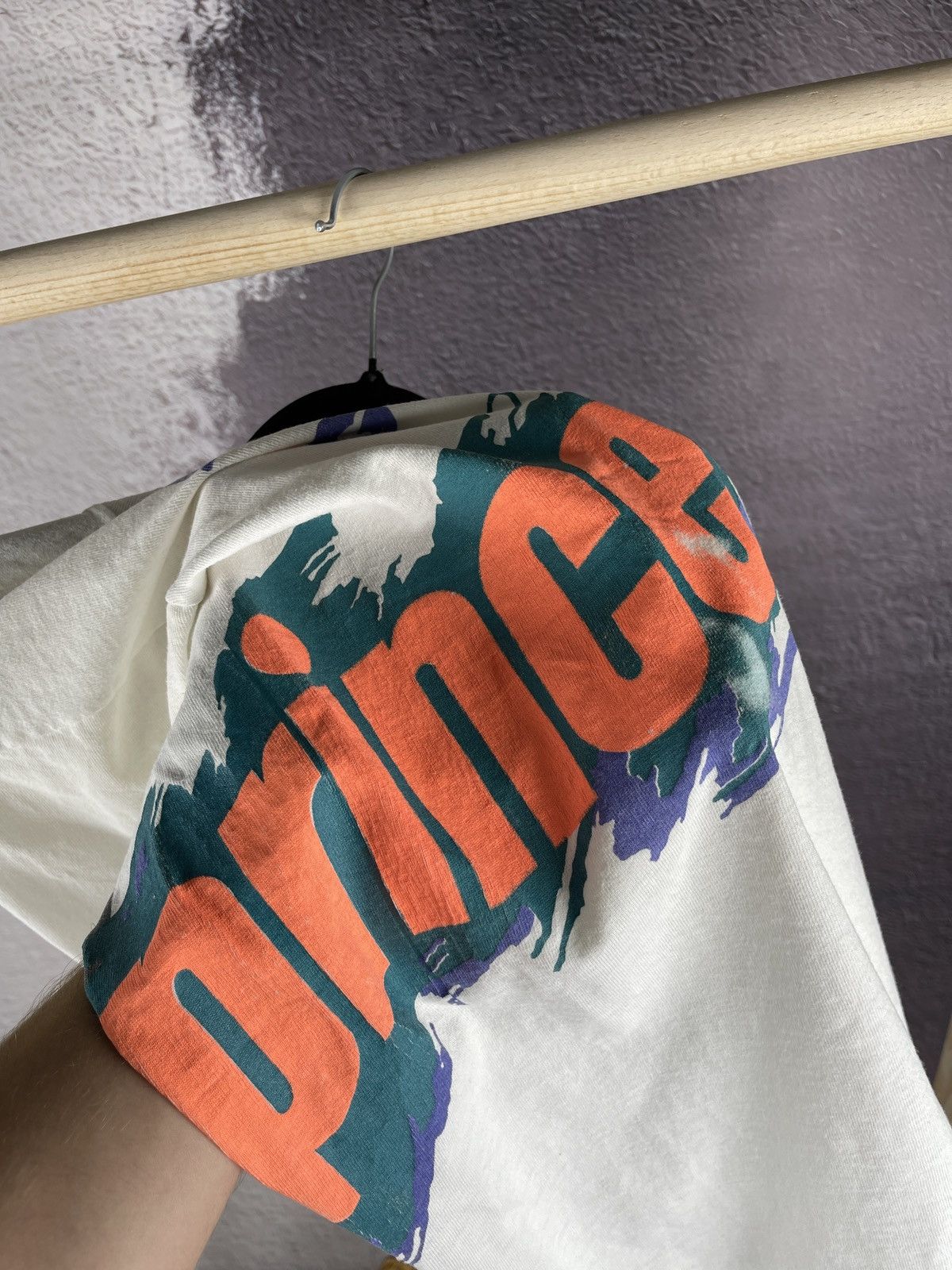 Fruit Of The Loom FOTL Prince Gray rocks matchpoint made in Canada vintage tee Size US L / EU 52-54 / 3 - 16 Thumbnail
