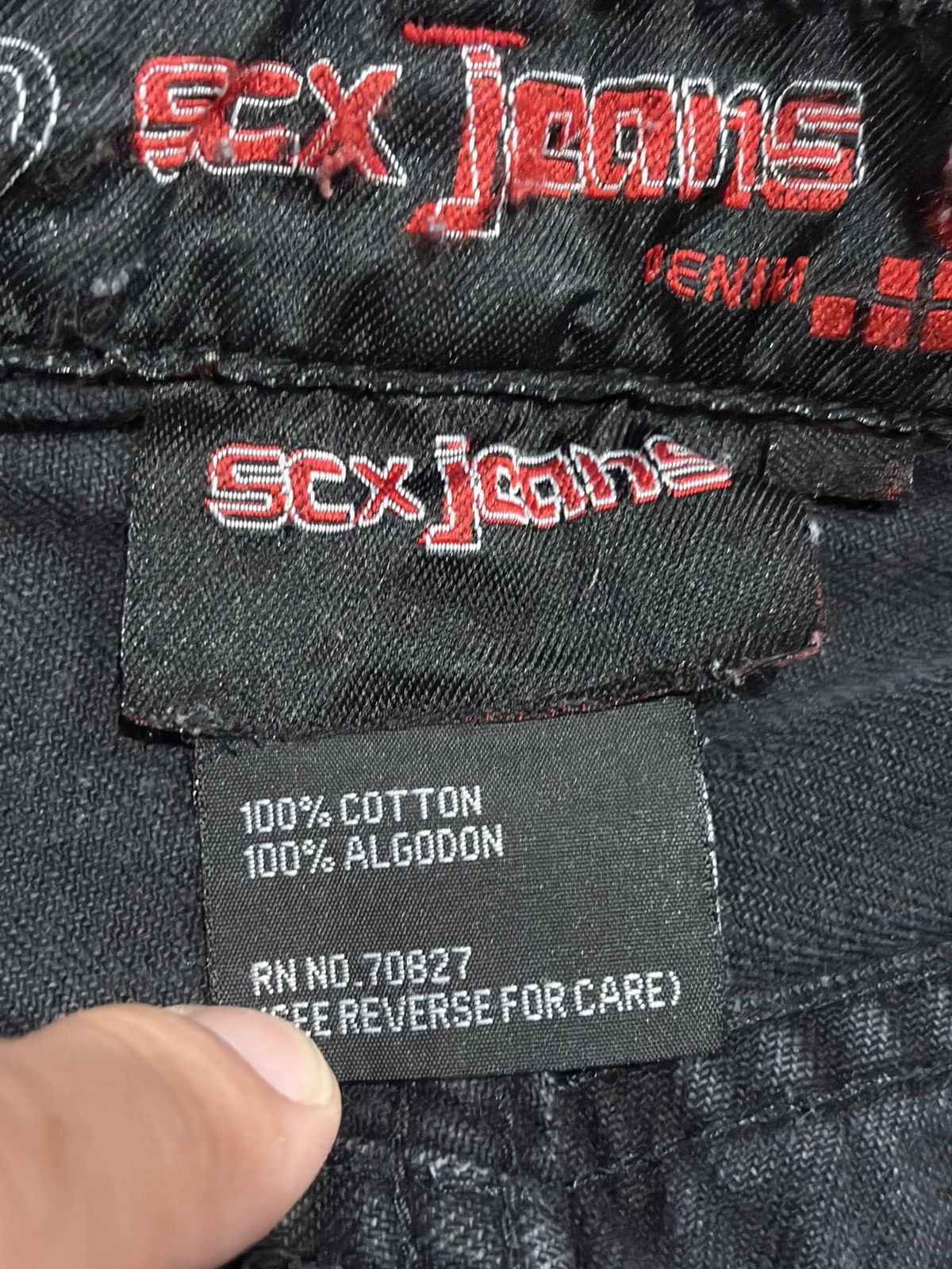 Vintage Vintage SCX Jeans Baggy Black Carpenter Denim Shorts 90s Y2K Size US 32 / EU 48 - 10 Thumbnail