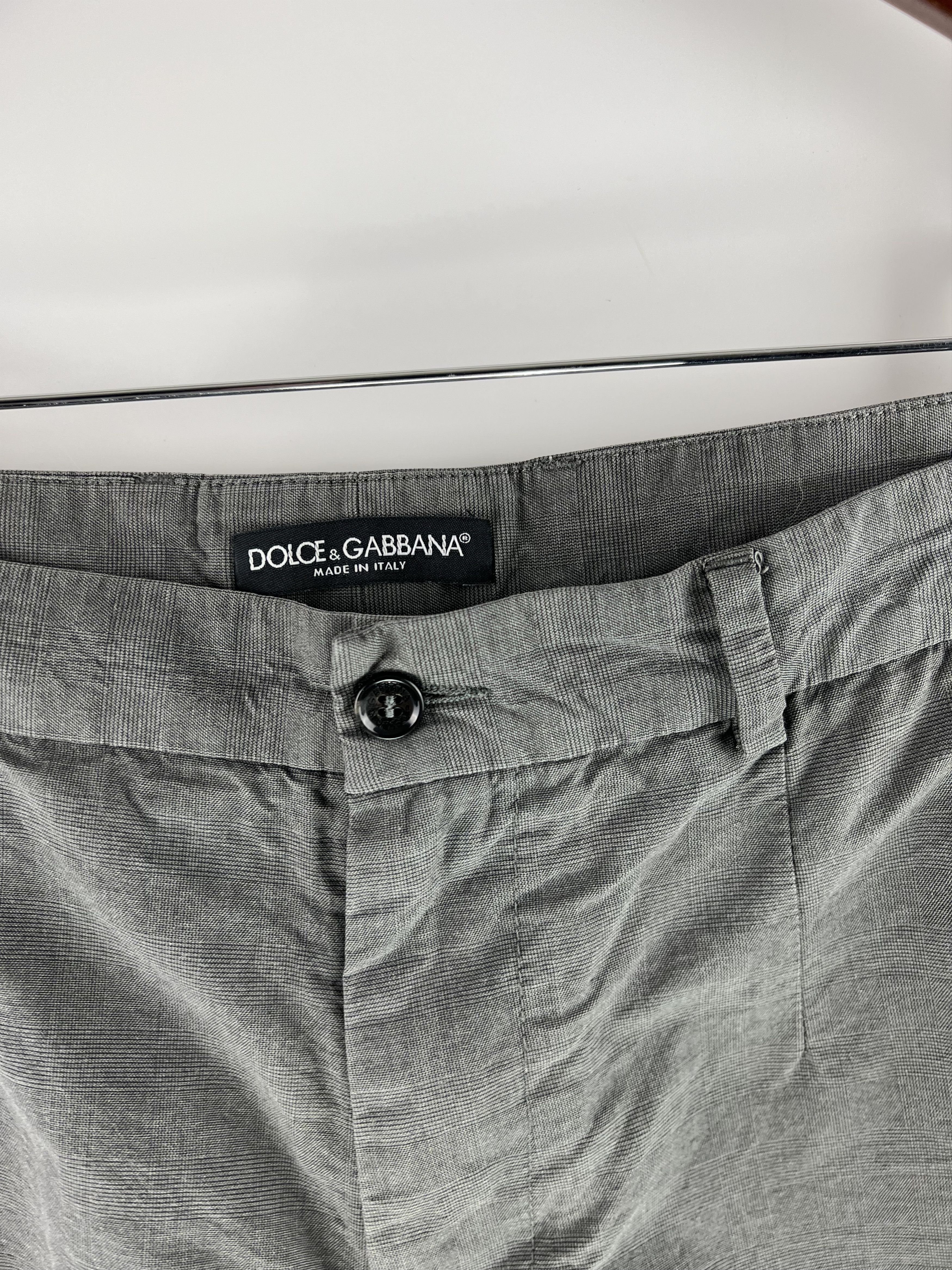 Dolce & Gabbana Dolce & Gabbana Men's Gray Cotton Check Short Size IT 52 Size US 34 / EU 50 - 4 Thumbnail
