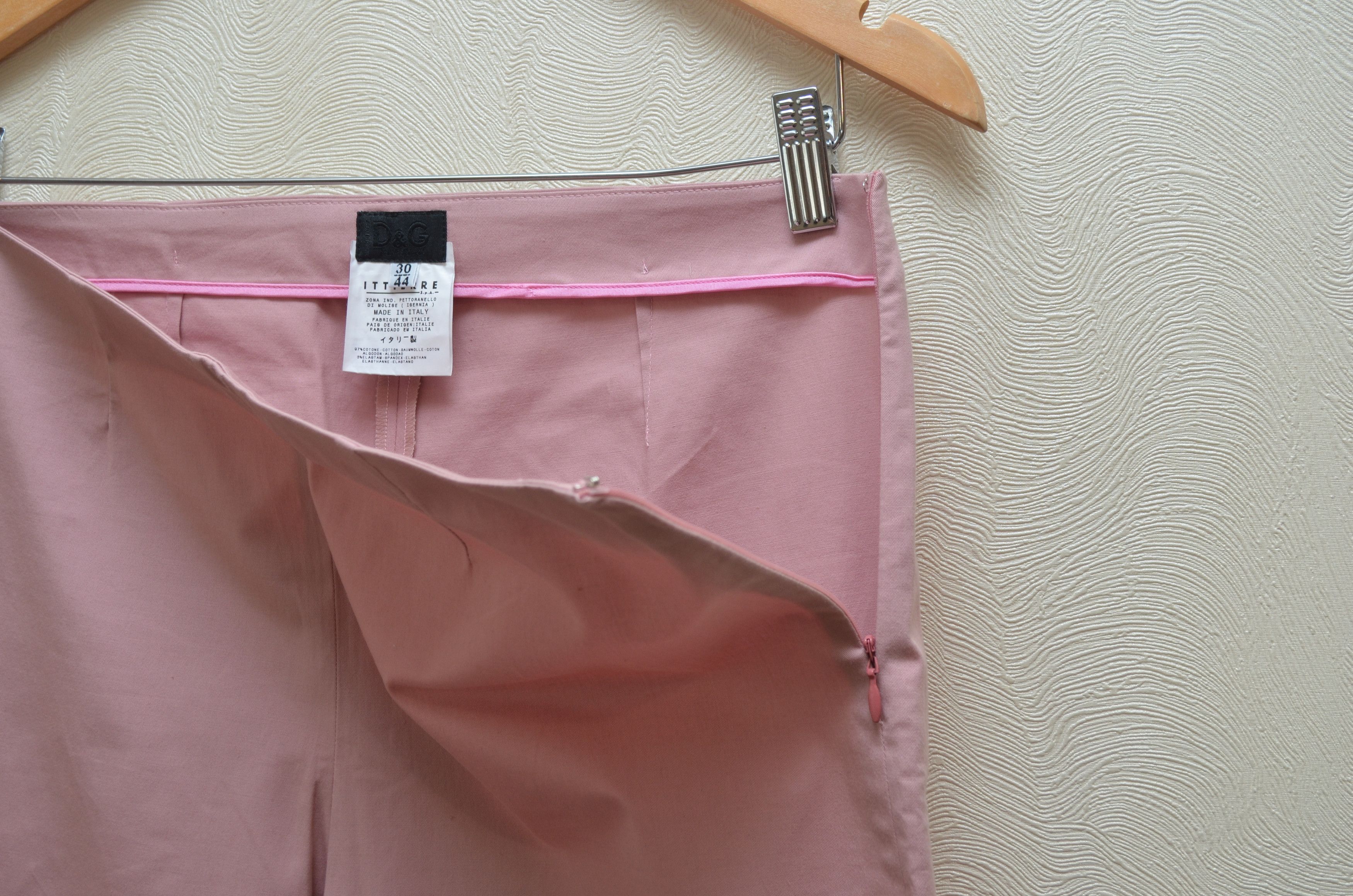 Dolce & Gabbana × Vintage Vintage Dolce & Gabbana Cropped Pants Trousers Capri Pink Size 28" / US 6 / IT 42 - 3 Thumbnail