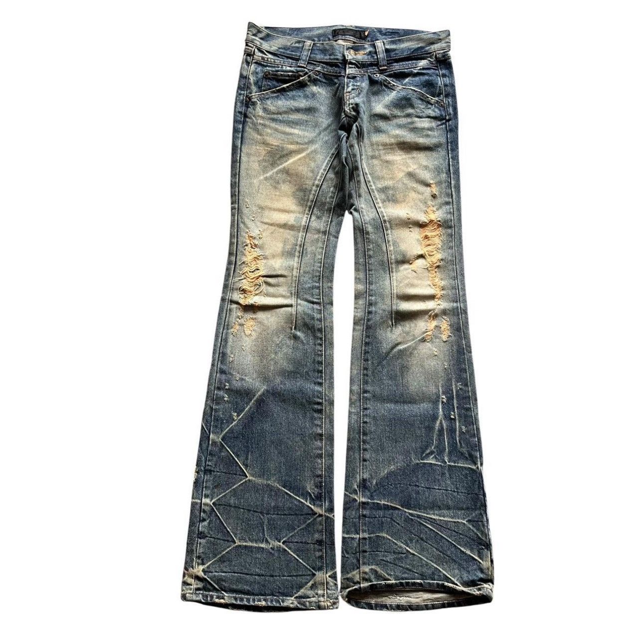 パンツ JACKROSE design flare denim archive JackRose Beach Wash Bootcut Flared Denim A sun-faded pair of jeans