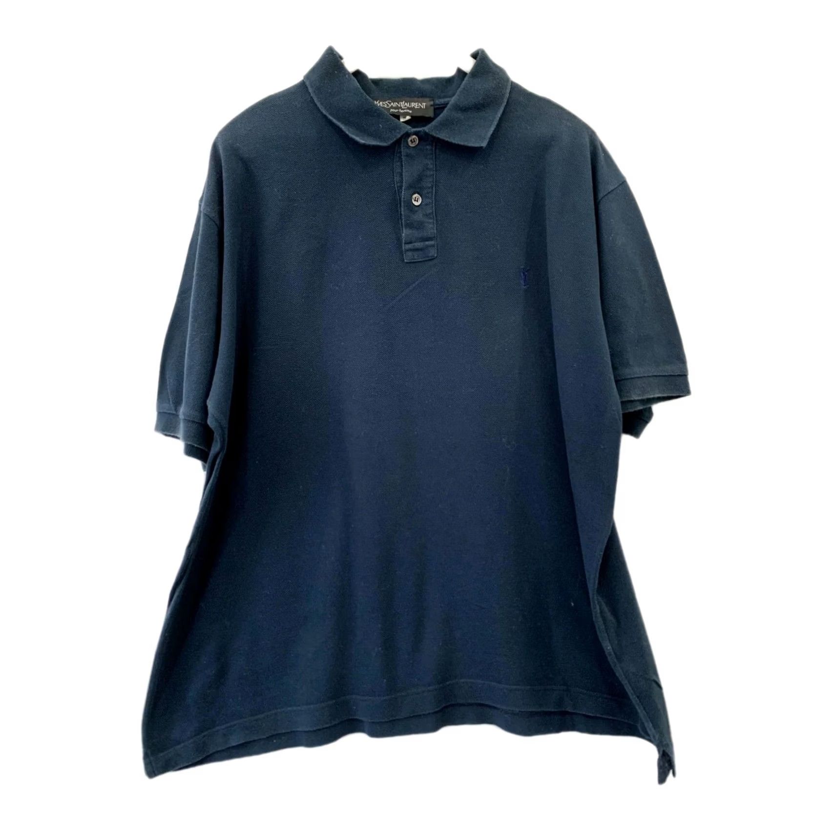 Yves Saint Laurent Yves Saint Laurent Pour Homme Polo Shirt Navy Blue Short Sleeve L Adult Navy YSL Logo Embroidered 7/10 Authentic Size US L / EU 52-54 / 3 - 2 Thumbnail