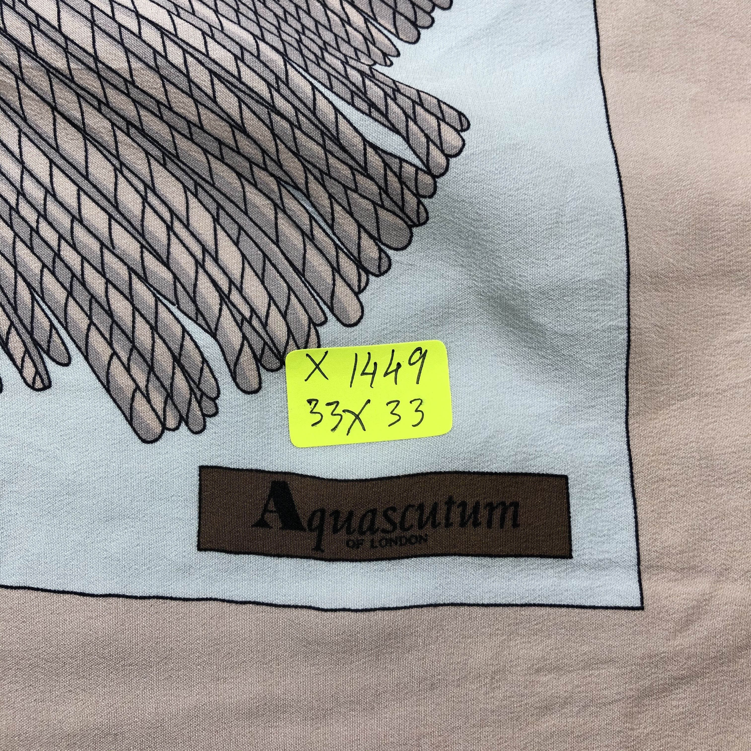 Aquascutum Vintage Aquascutum Silk Scarf Size ONE SIZE - 6 Thumbnail