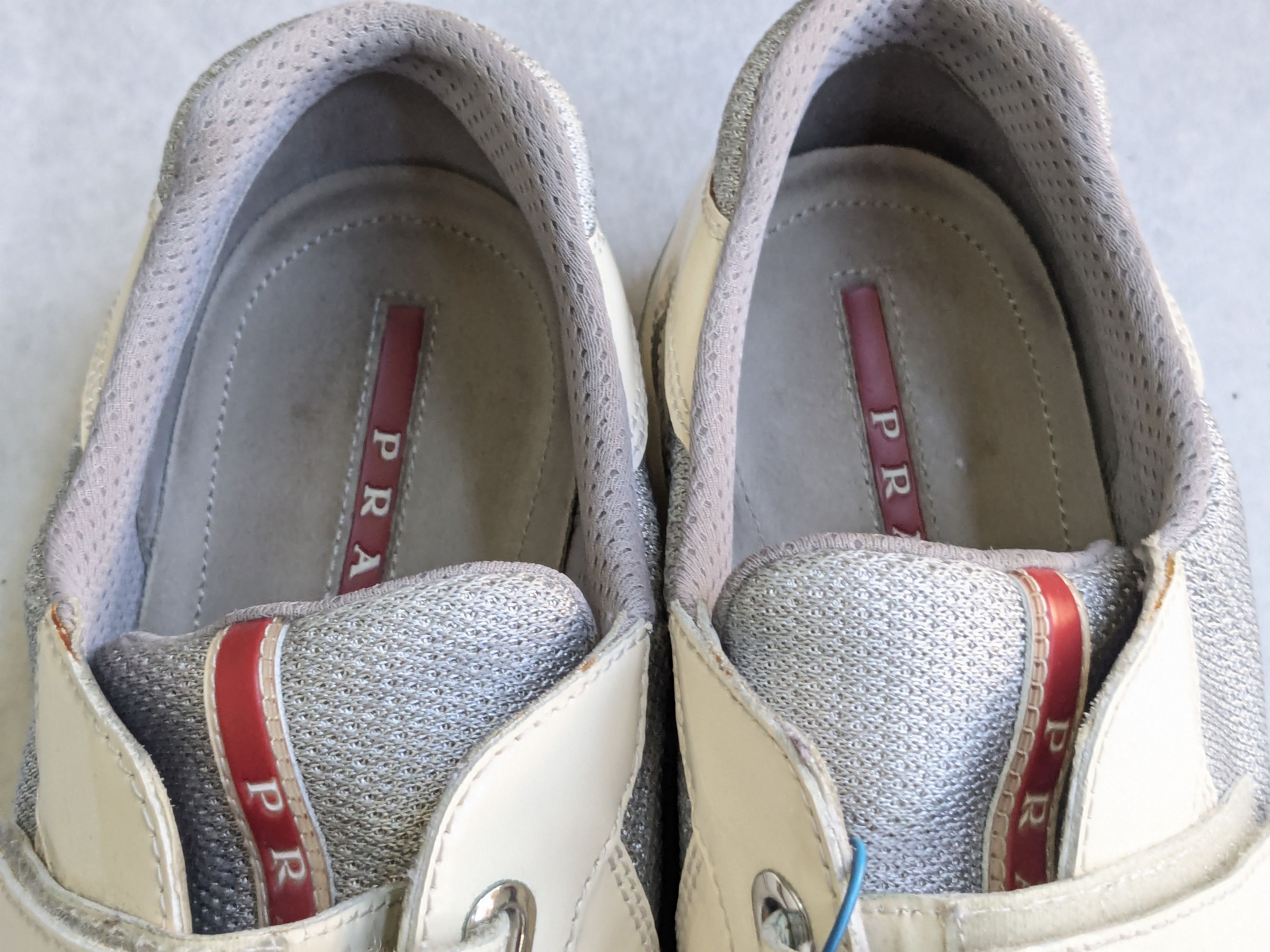 Prada Prada America's Cup Sneakers Off White Patent Leather 11 Size US 11 / IT 41 - 7 Thumbnail