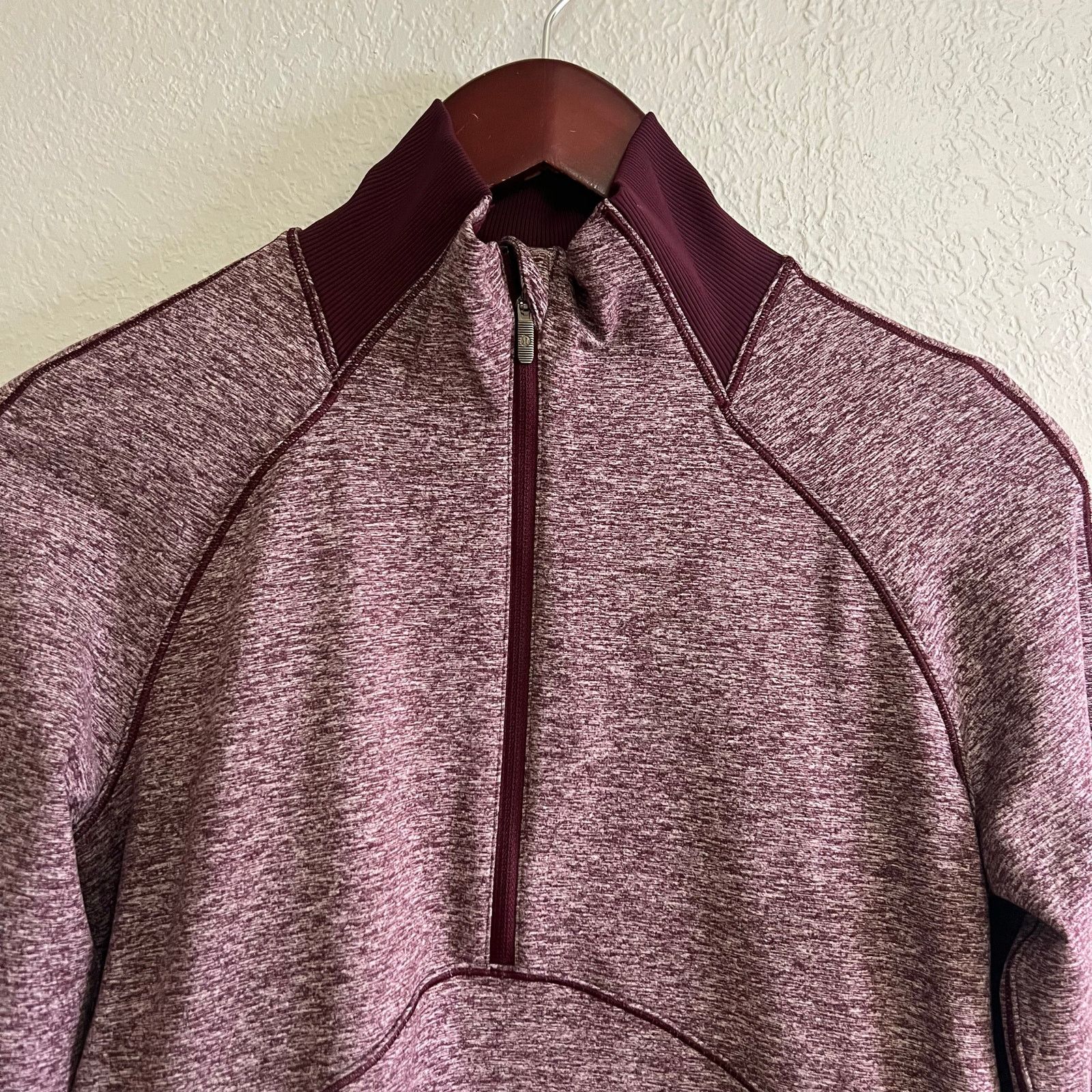 Lululemon Lululemon Women Always Alert 1/2 Zip Heathered Garnet Sz 8 Size M / US 6-8 / IT 42-44 - 3 Thumbnail